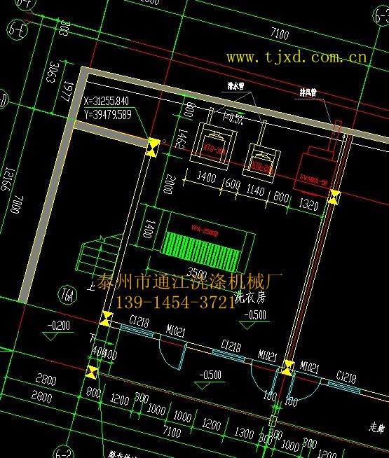 敬老院洗衣房设备布局图