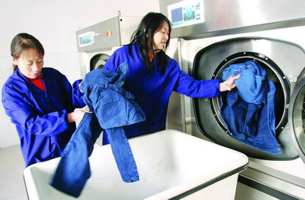 煤矿企业用工业洗衣机-洗衣房设备图