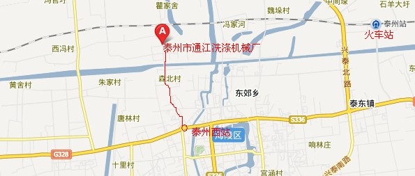 泰州市通江洗涤机械厂地图